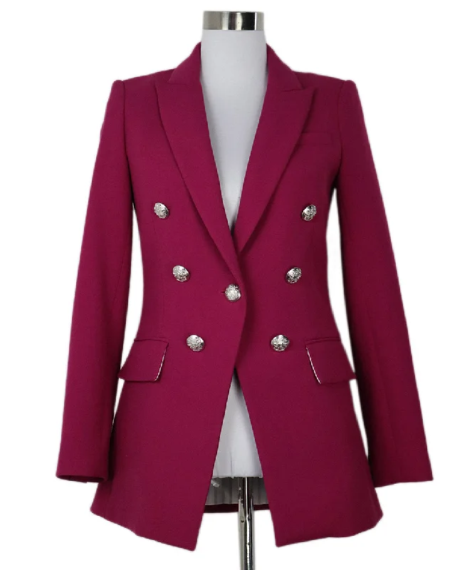 Printed Patterns Veronica Beard Fuchsia Pink Jacket sz 2