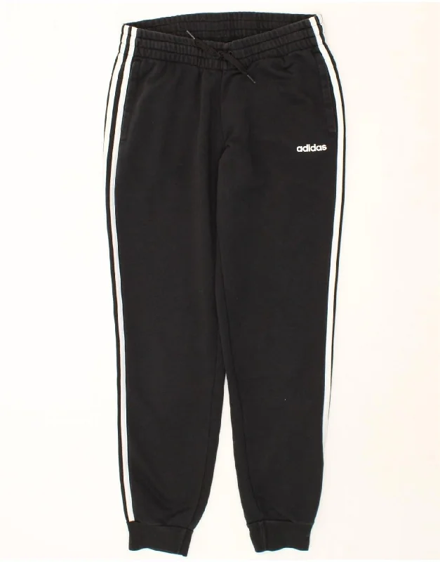 Classic Style ADIDAS Womens Tracksuit Trousers Joggers UK 12/14 Medium  Black Cotton