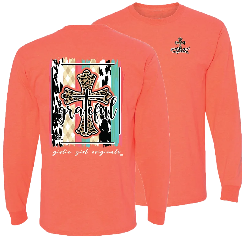 Advanced Design Grateful Cross - Retro Heather Coral LS-2441