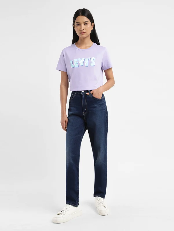 Fashionable And Fashionable Women's High Rise Mom Loose Tapered Fit Jeans