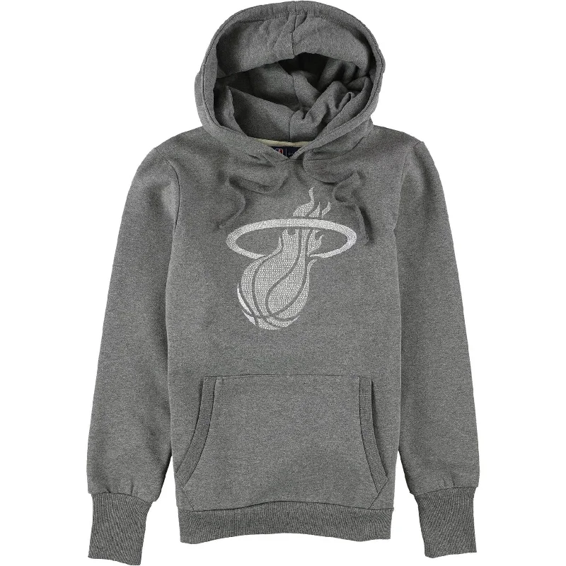 Fashionable Items G-III Sports Womens Miami Heat Hoodie Sweatshirt, Grey, Medium