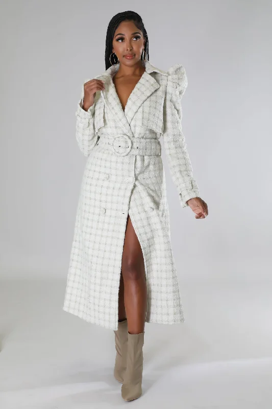 European Plan Tweed Baby Coat