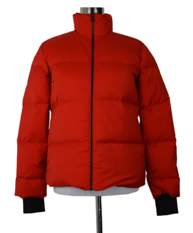 Fashion Touch Theory Red Puffer Jacket sz 2