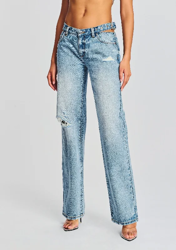 Fashion And Simplicity Christy Straight Leg Jean