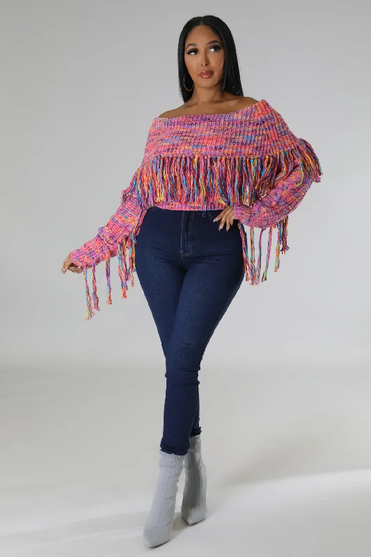 Fresh Wear Fringe Baby Sweater
