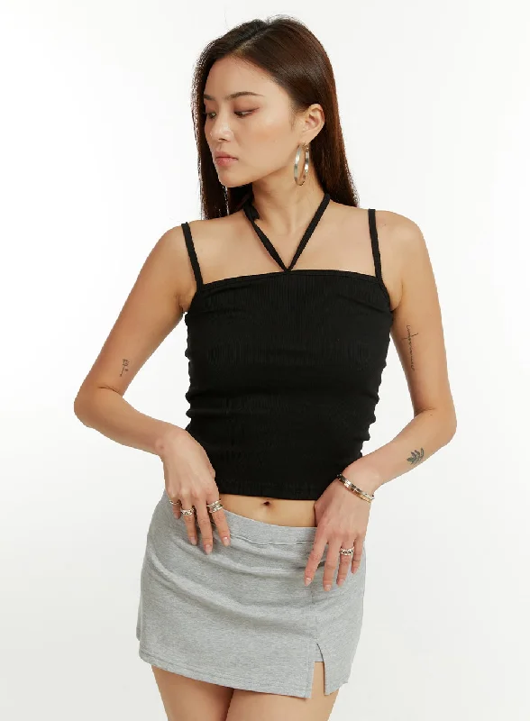 Modernism Halter Neck Tank Top CU424