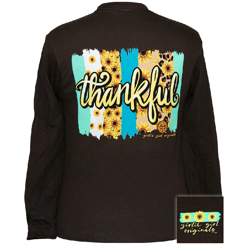 Fashionable Prints Thankful Sunflower - Dark Chocolate LS-2430