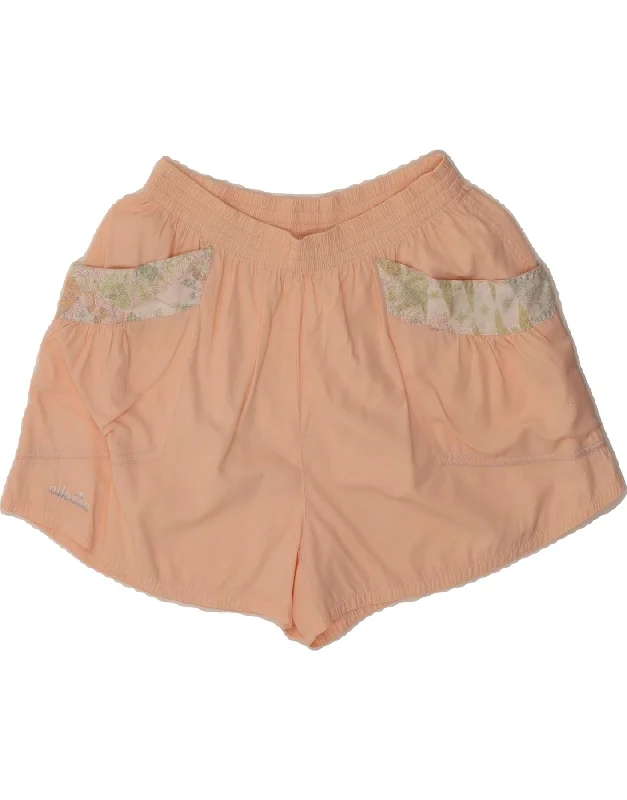 Basic Version ELLESSE Womens Sport Shorts EU 40 Medium  Pink Floral Polyester