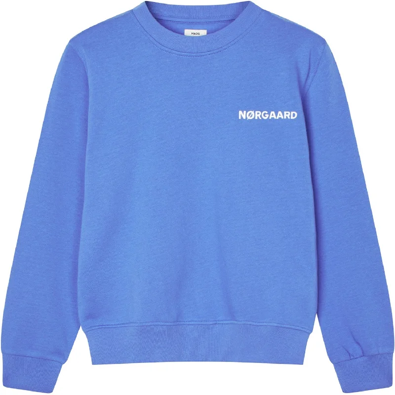 Fashion Touch Mads Nørgaard Amparo Blue Organic Sweat Solo Sweatshirt