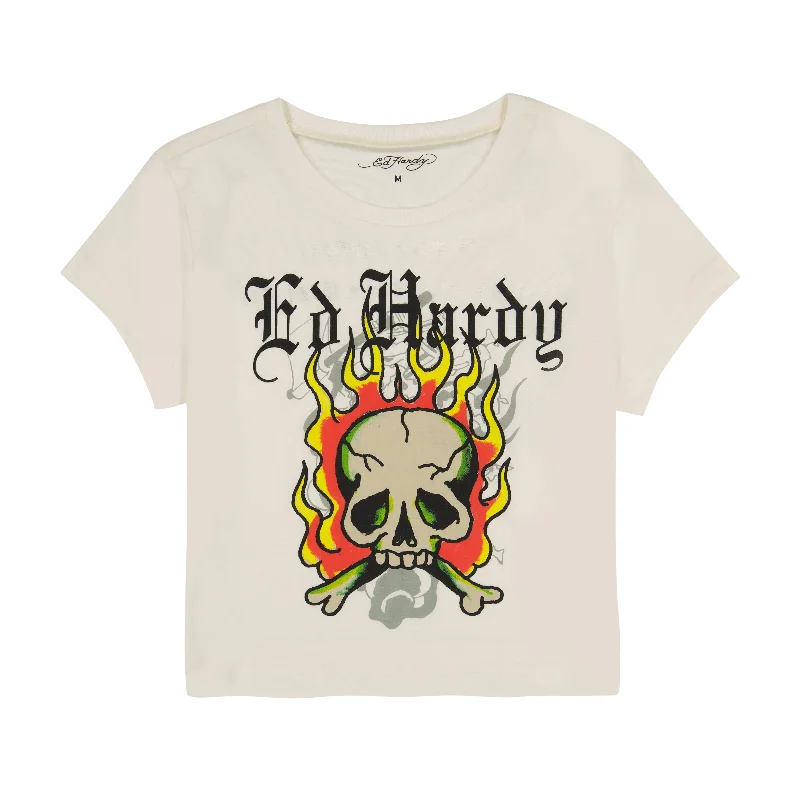 Sports Series Flame Skull Baby Tee