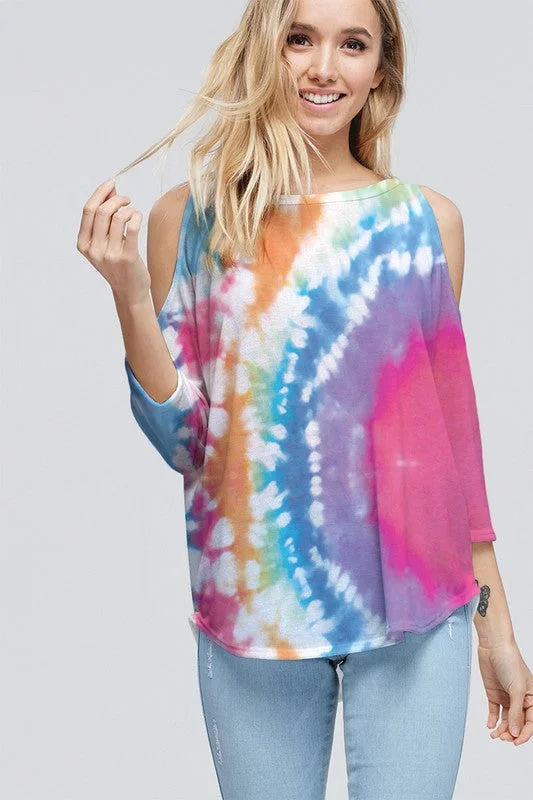 New Design Over The Rainbow Tie Dye Top