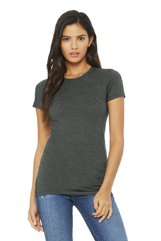 Advanced Design Bella + Canvas Womens The Favorite Short Sleeve Crewneck T-Shirt - Heather Deep Grey