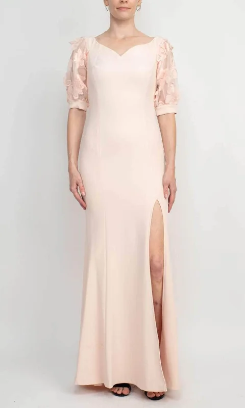 Luxury Classic Alberto Makali 185715 - Applique Sleeve Evening Gown