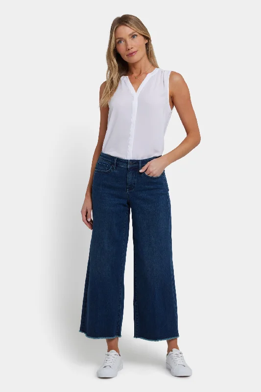 Sports And Leisure Teresa Wide Leg Ankle Jeans - Ibiza Blues