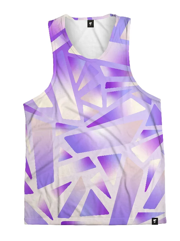Bright Colors Electric Stained Glass (Purple Ice) Unisex Tank Top