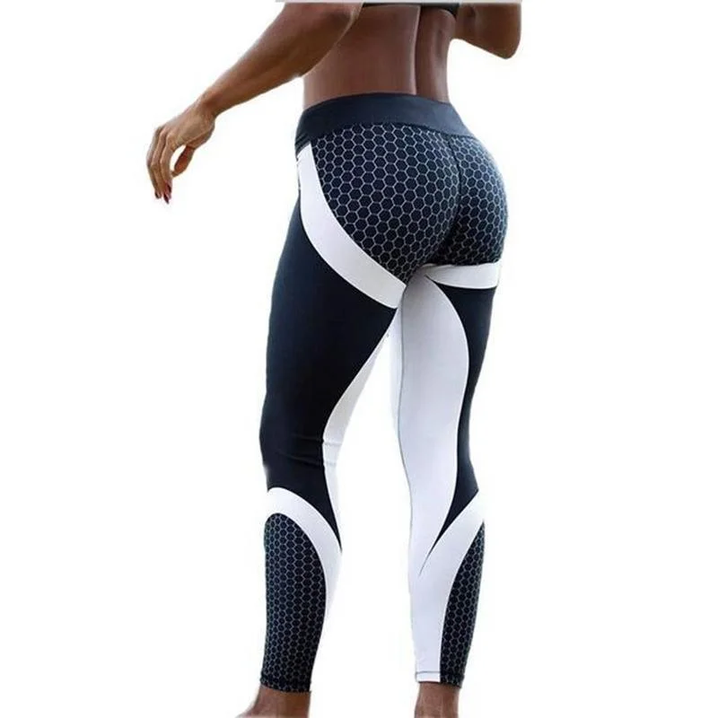 End Of The Year Mesh Print Leggings