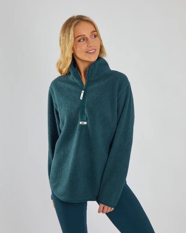 Celebrity Picks Kai Fleece Half Zip Alpine Green