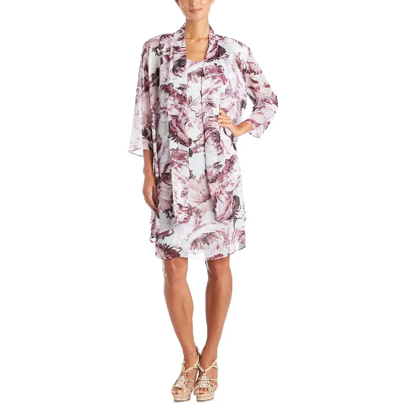 Luxury Classic R&M Richards Womens Chiffon Metallic Duster Blazer