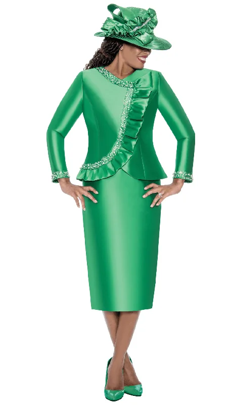 Exquisite Details GMI Church Suit 400702-Emerald