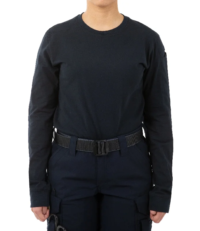 Perfect Tailoring Women's Tactix Cotton Long Sleeve T-Shirt with Pen Pocket