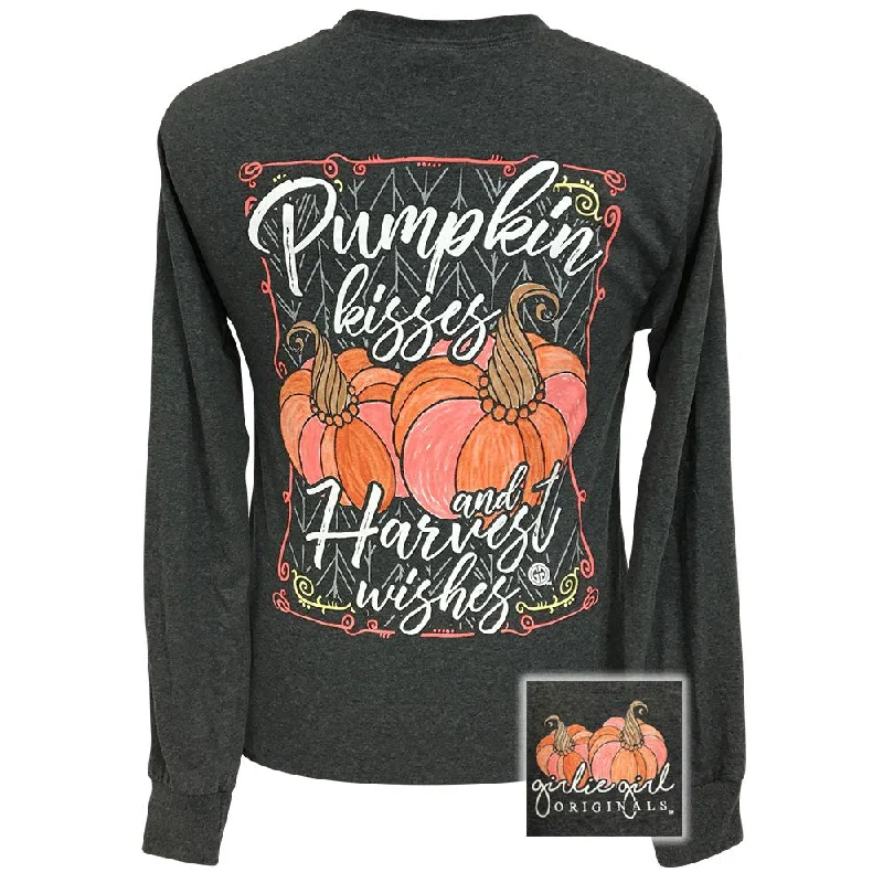Classic Series Pumpkin Kisses Black Heather LS