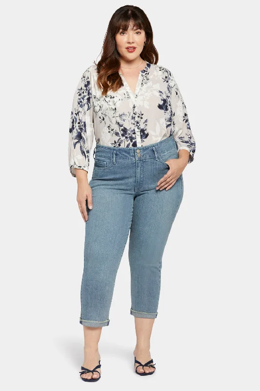 Celebrity Style Chloe Capri Jeans In Plus Size - Thistle Falls