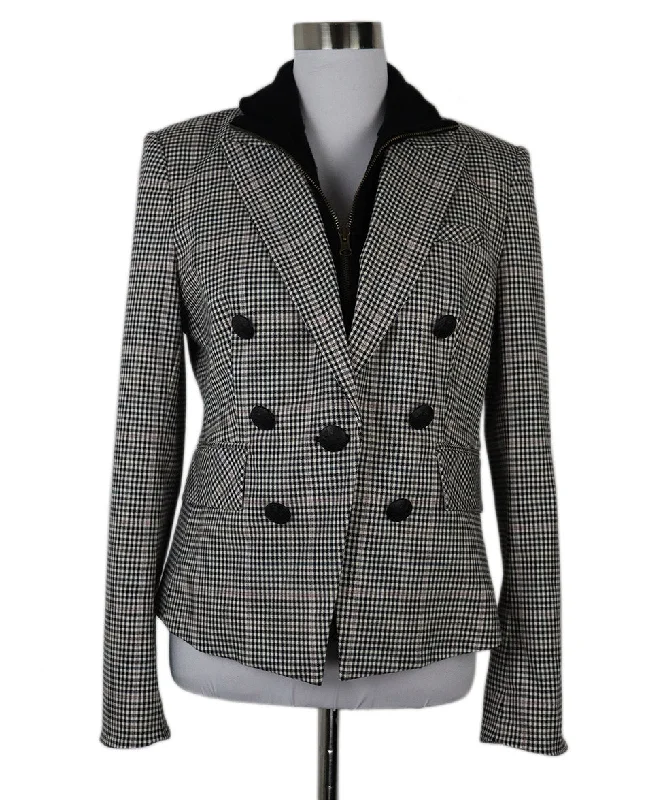 Minimal Style Veronica Beard Black & White Blazer sz 10