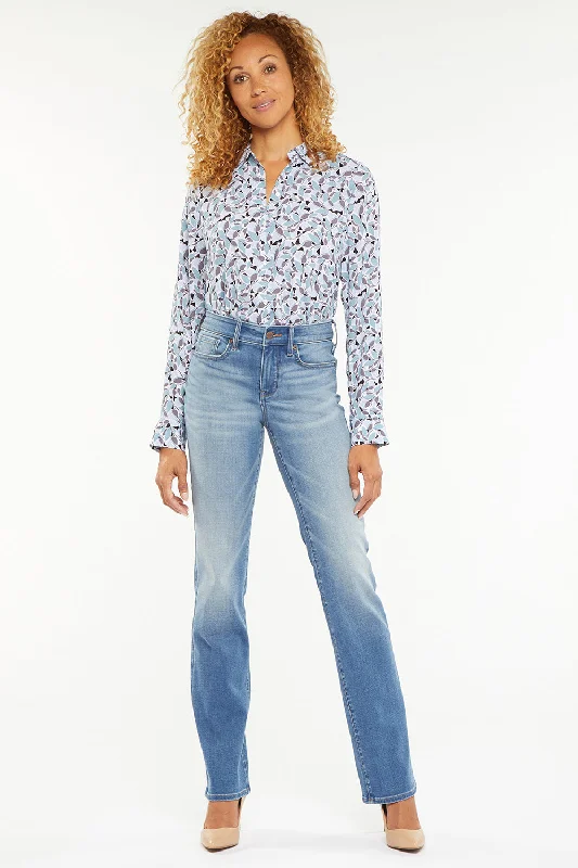 Fashionable Prints Marilyn Straight Jeans In Petite - Maele