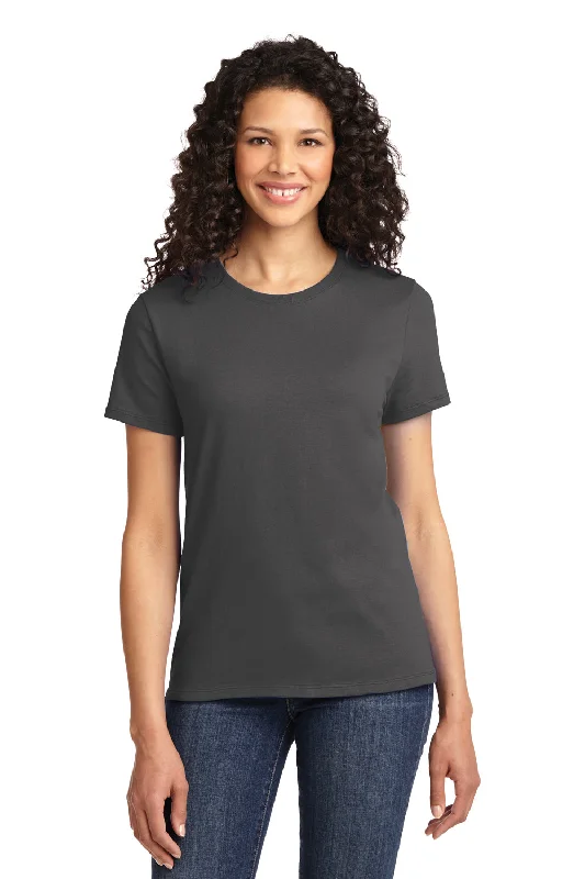 Sweet Breath Port & Company Womens Essential Short Sleeve Crewneck T-Shirt - Charcoal Grey Sweet Breath Port & Company Womens Essential Short Sleeve Crewneck T-Shirt - Charcoal Grey