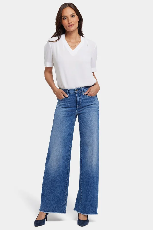 Urban Style Teresa Wide Leg Jeans - Picasso Lake