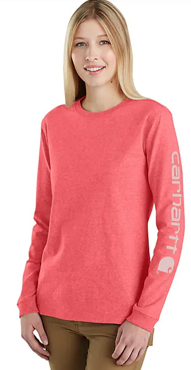 Dressing Tips Women's Loose Fit Heavyweight Long-Sleeve Logo Sleeve Graphic T-Shirt