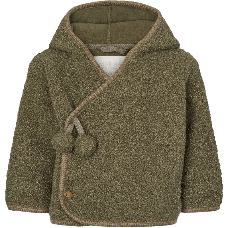 Comfortable Wear MarMar Bonded Teddy Olive Leaf Jojo Fleece Jacket