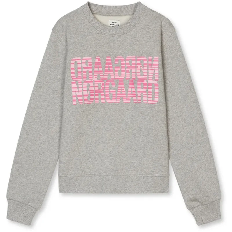 Integrated Design Mads Nørgaard Light Grey Melange Organic Sweat Talinka Sweatshirt