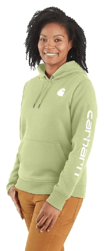 Sweet Breath Women's Relaxed Fit Midweight Logo Sleeve Graphic Sweatshirt