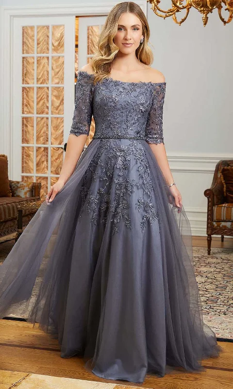 Fresh And Fashionable MGNY By Mori Lee 72834 - Sequin Embroidered Evening Gown