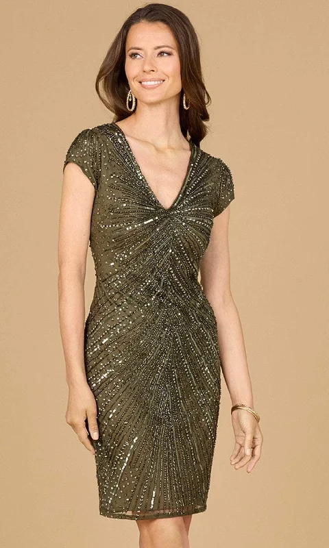 Goddess Style Lara Dresses 29119 - Beaded Cutout Back Cocktail Dress