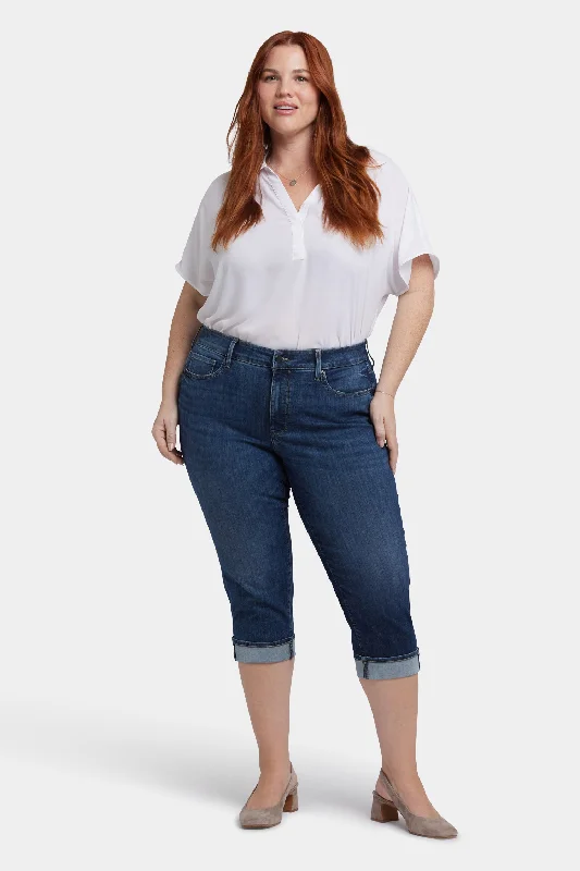Fresh Wear Marilyn Straight Crop Jeans In Plus Size - Rio Rapids