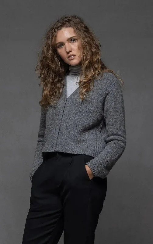 Classic Style 3GG CROPPED MERINO CARDIGAN