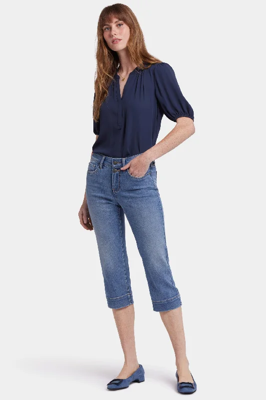 High-end Sense Marilyn Straight Crop Jeans - Barcelona Breeze