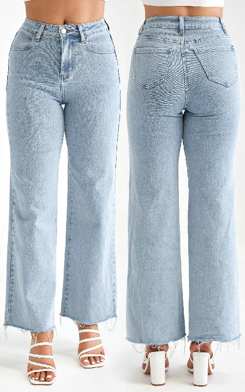 Practical Style Aubreen Jeans - Light Blue