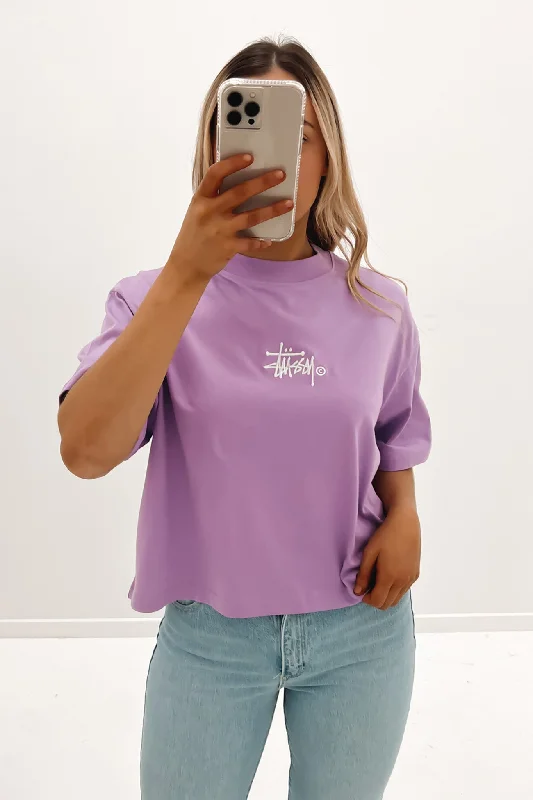 Luxury Customization Graffiti Boxy Tee Lilac