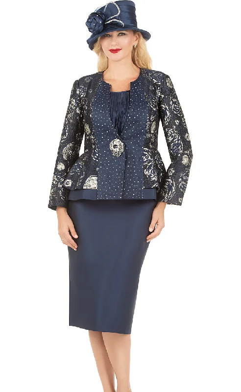 Classic Items Giovanna Church Suit G1181-Navy