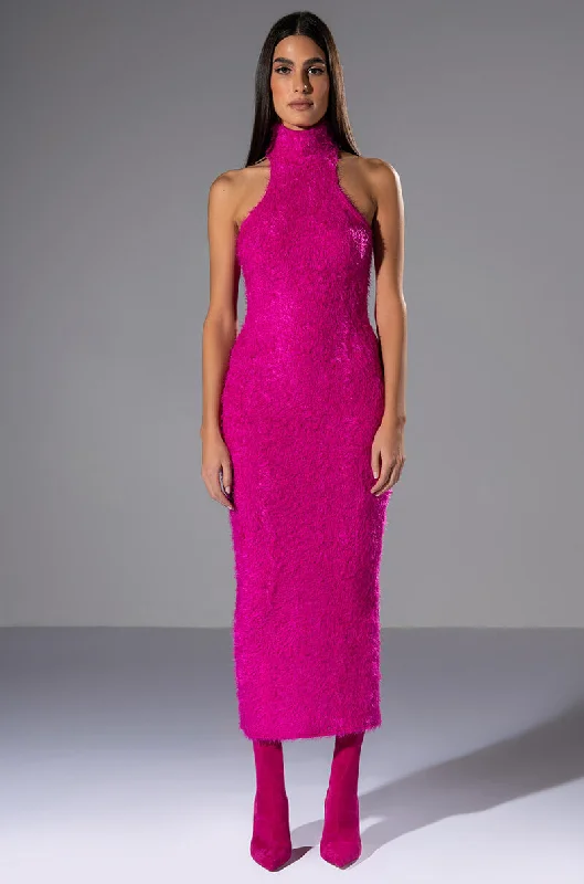 New Products ON WE GO TEXTURED MAXI DRESS