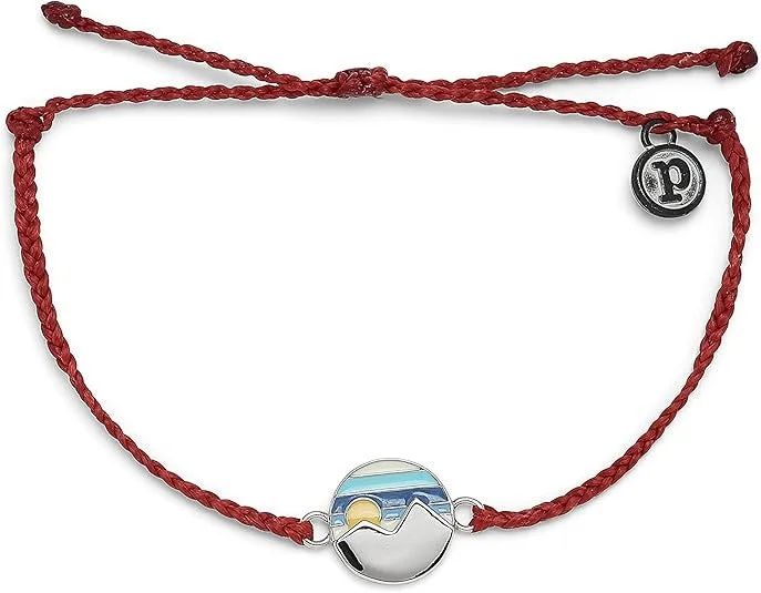 Fashionable Prints Twin Peaks Silver Bracelet