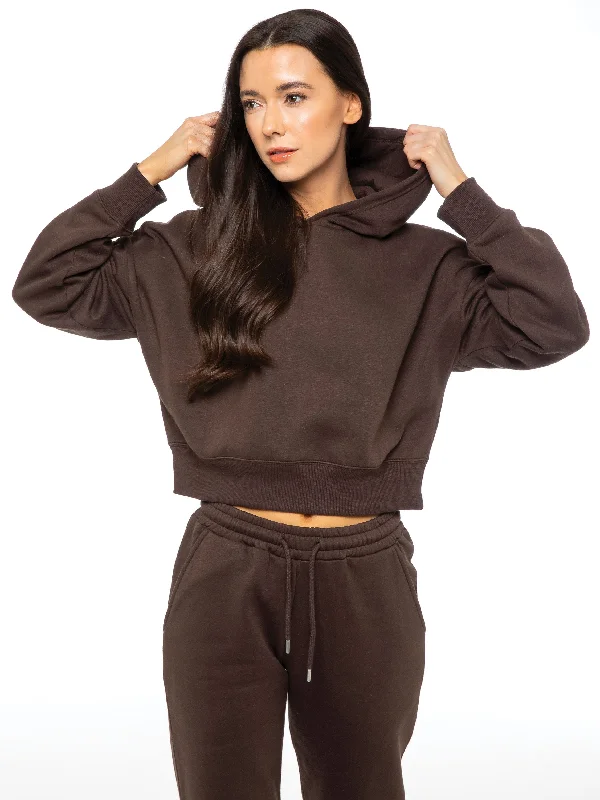 High-end Wear Enzo | Womens Cropped Hoodie