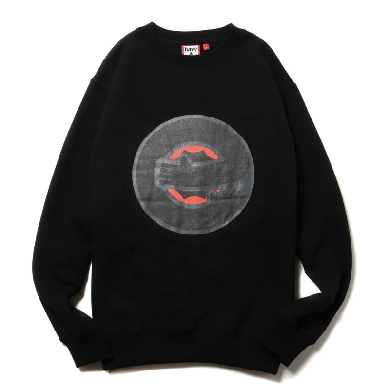 Minimal Style Hold Logo Crewneck