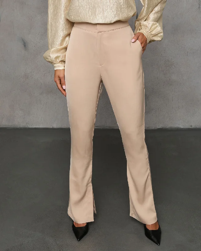 Dressing Tips Gone Tomorrow High Rise Satin Pants