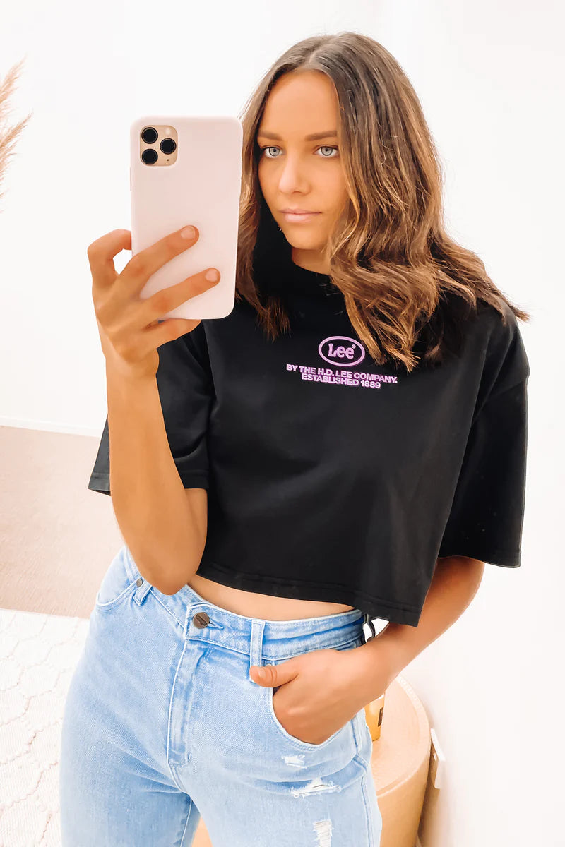 Casual Choice Baggy Crop Tee Flex Hit