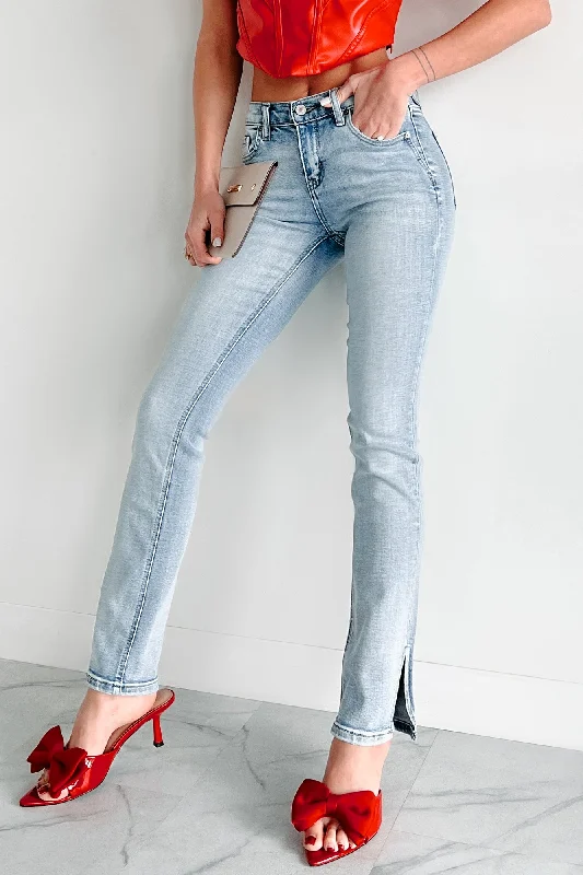Elegant Series Polina Kancan Mid Rise Y2K Bootcut Jeans (Medium)