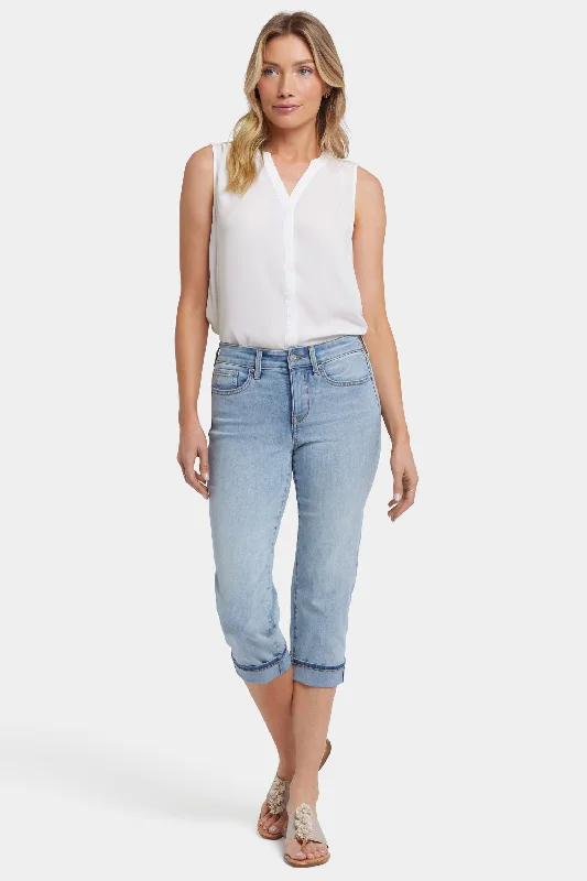 Elegant Series Marilyn Straight Crop Jeans - Santiago Sea